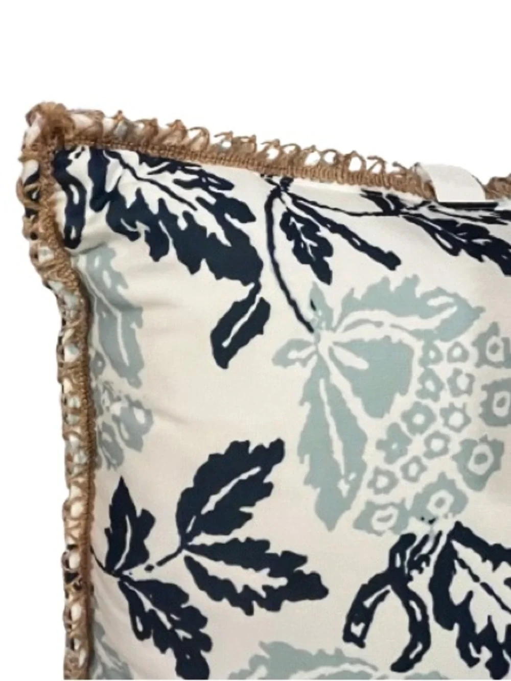 NWOT- Set of 2- Outdoor Coastal Decorative Floral Pillows. 19”x 19”